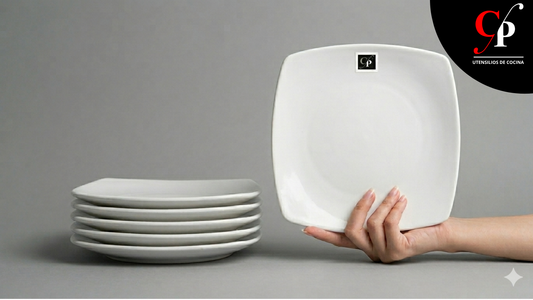 Plato Cuadrado 27CM.